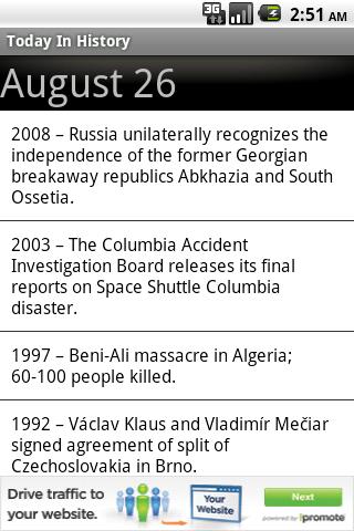 Today in History Android News & Magazines