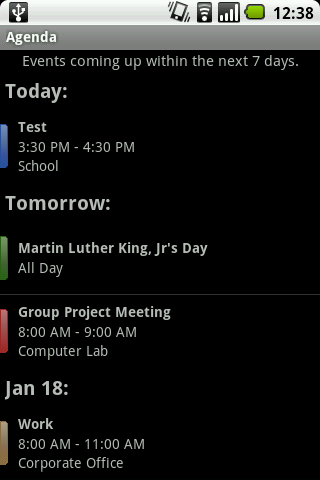 Agenda Android Productivity