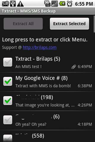 Txtract MMS & SMS Backup