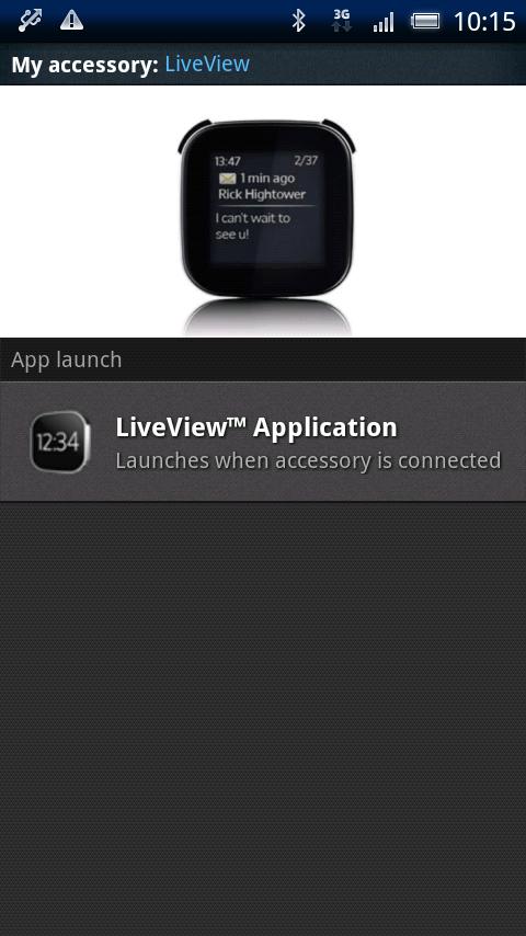 LiveWare™ Manager Android Communication