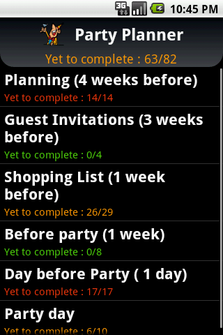 Party Planner Android Lifestyle