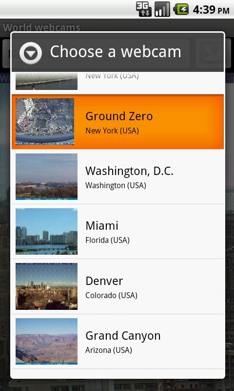 World Webcams Android Weather