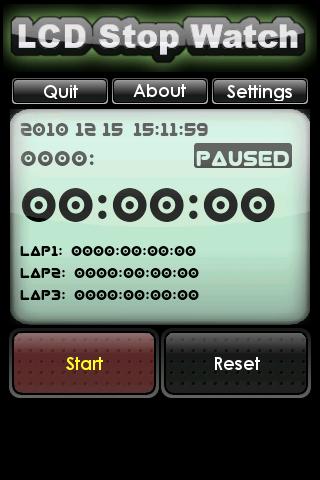 LCD Stop Watch(FREE) Android Tools