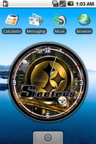 Pittsburgh Steelers Clock Wid