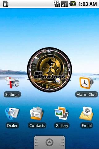 Pittsburgh Steelers Clock Wid. Android Personalization