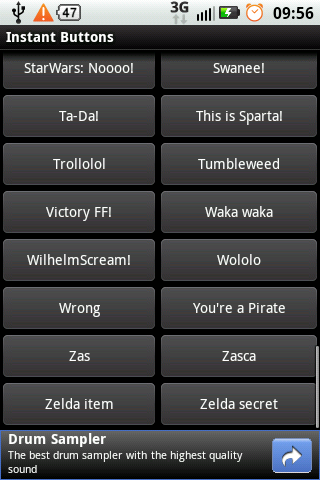 Instant Buttons Android Entertainment