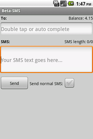 Beta-SMS Android Communication