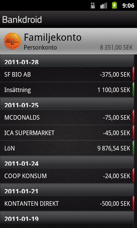 Bankdroid Android Finance