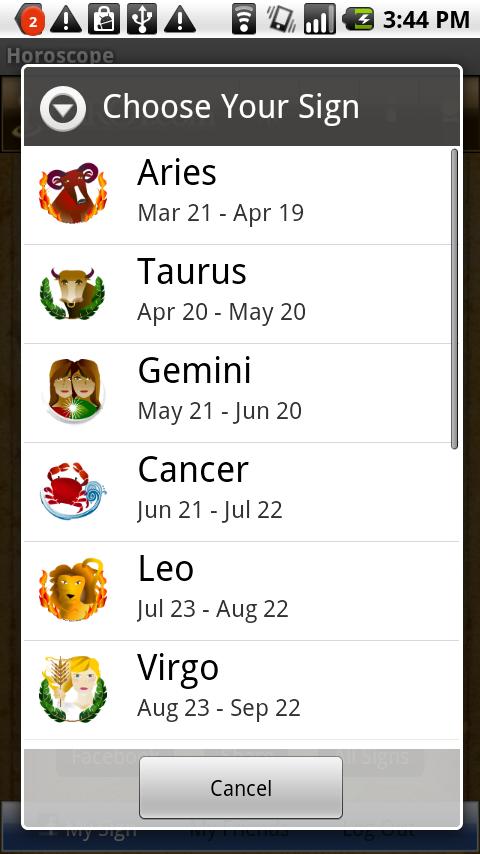 Today’s Horoscopes Android Lifestyle