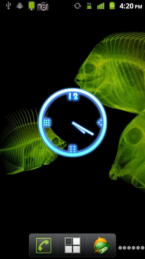 Glow Clock Widget