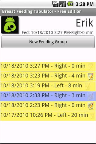 Breast Feeding Tabulator: Free Android Health & Fitness