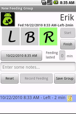 Breast Feeding Tabulator: Free Android Health & Fitness