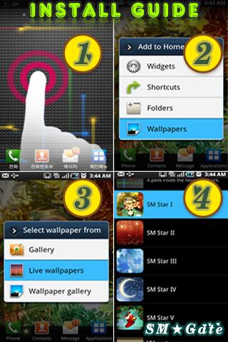 Live Wallpaper SM Star III Android Personalization
