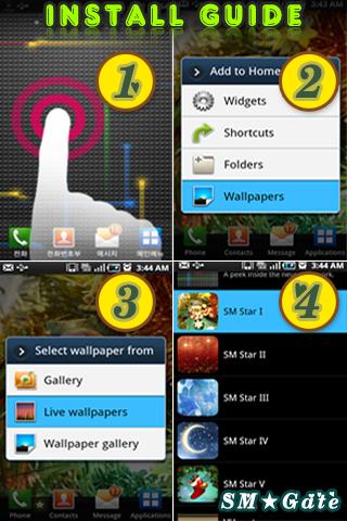Live Wallpaper SM Star XVI Android Personalization