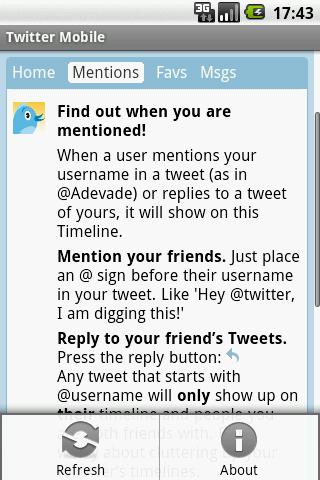 Tweeter Mobile Android Social