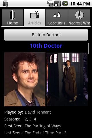 Dr. Who Guide Android Books & Reference