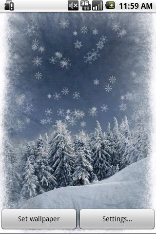 Holiday Snow Live Wallpaper LT Android Personalization