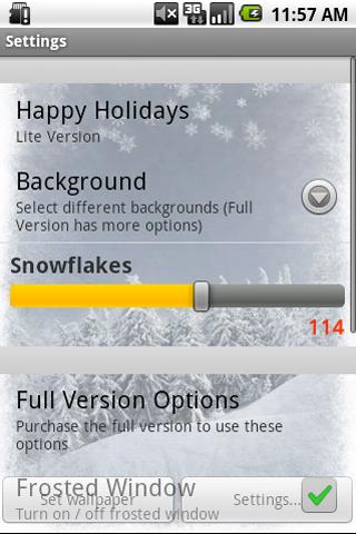 Holiday Snow Live Wallpaper LT Android Personalization