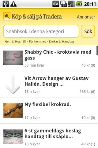 Köp & sälj på Tradera Android Shopping