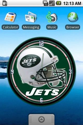 NY Jets clock widget Android Personalization