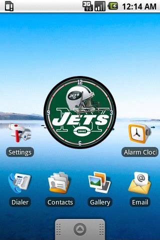 NY Jets clock widget Android Personalization