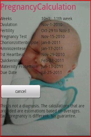 PregnancyCalculator Android Tools
