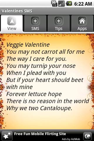 Valentines SMS Android Libraries & Demo