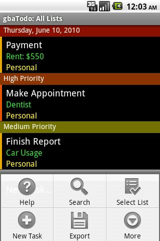 gbaTodo Task Tracking P Android Productivity