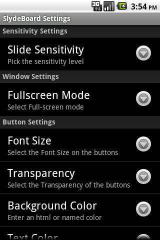 SlydeBoard: Fast Full Keyboard Android Tools