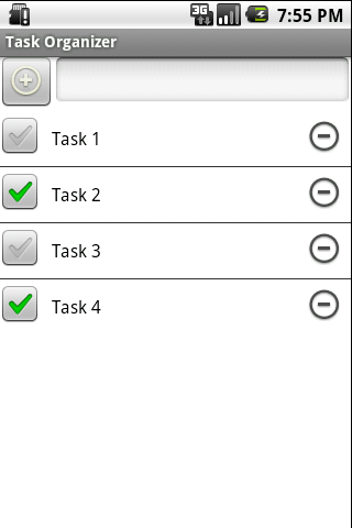Task Organizer Android Communication