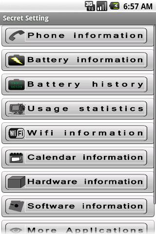 Secret Phone Settings Android Tools