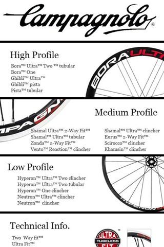 Campagnolo Wheelset Info. Android Sports