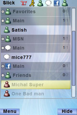 Slick messenger Android Social