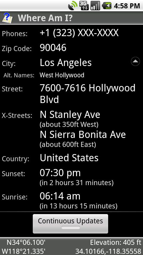 GPS: Where Am I? Android Tools