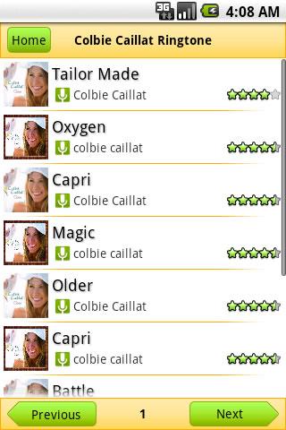 Colbie Caillat Ringtone Android Entertainment
