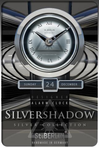 silver shadow alarm clock
