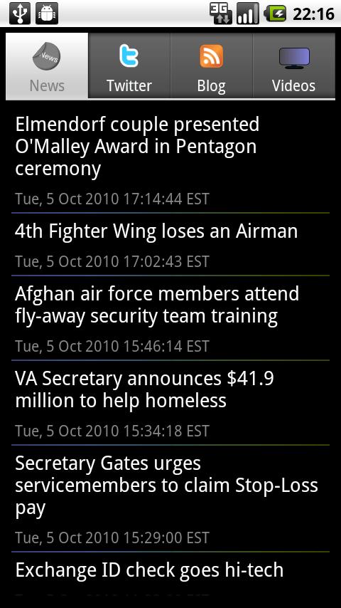 US Military News Android News & Magazines