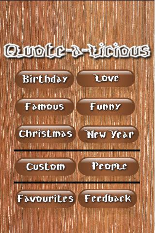 Quote-a-licious Android Entertainment