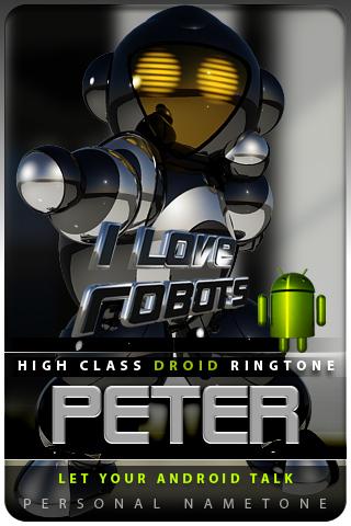 PETER nametone droid Android Entertainment
