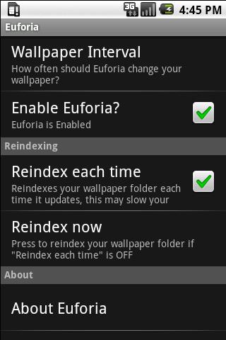 Euforia Wallpaper Rotator Android Personalization
