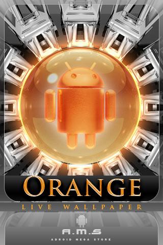 DROID ORANGE live wallpapers Android Lifestyle