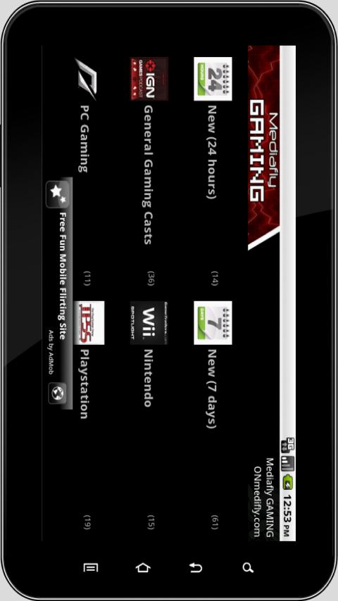 Mediafly Gaming for Tablets Android Media & Video