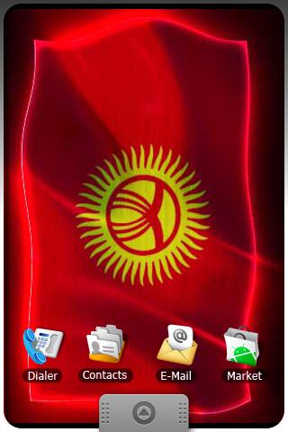 KYRGYZSTAN LIVE FLAG Android Personalization