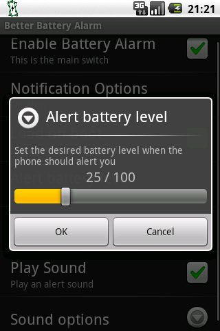 Better Battery Alarm Android Productivity