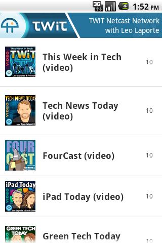 TWiT.tv by Mediafly Android Media & Video