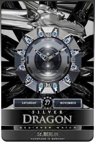 S-DRAGON clock widget theme Android Lifestyle