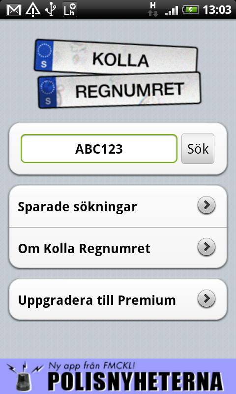 Kolla Regnumret Android Reference