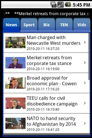RTÉ Android News & Weather