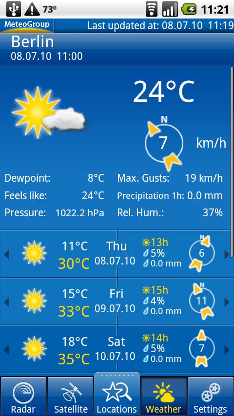 WeatherPro Android Weather