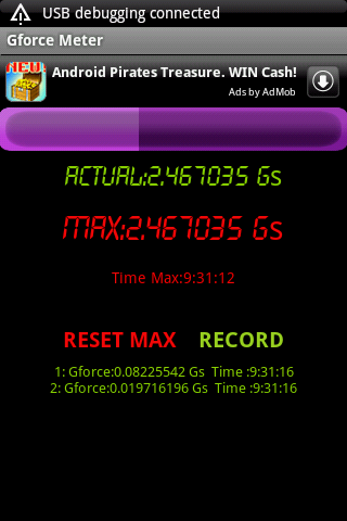 Gforce Meter Android Tools